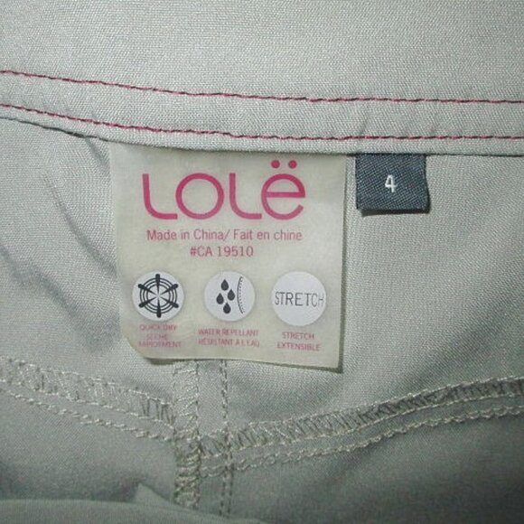 Lole LOTUS Bermuda Size 4 SHORTS Hiking UPF Pocket DWR Stretch CASUAL Lightweigh - Picture 7 of 10